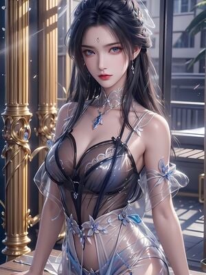 [AI Generated] 诛仙 陆雪琪 封神古风薄纱