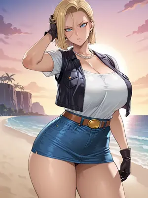 [White Lime] Android 18 x Oolong