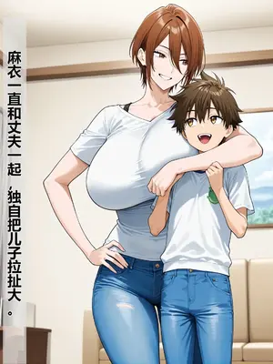 [AI Generated] (豚鬼オーク@AIイラスト) Mom gets cuckolded by her son's friend【机翻】